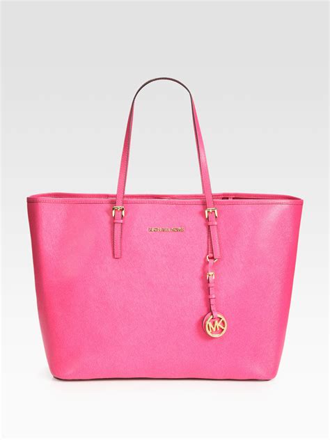 pink and silver michael kors bag|Michael Kors handbags pink tote.